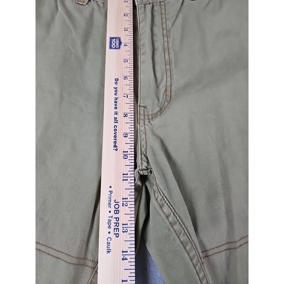 KAVU Pants Men's Size 36x29 Olive 100% Cotton Pockets Flat Front Straight Leg‎ - Picture 4 of 12